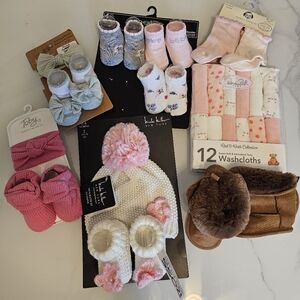 Baby booties newborn matching sets bebe Nichole miller